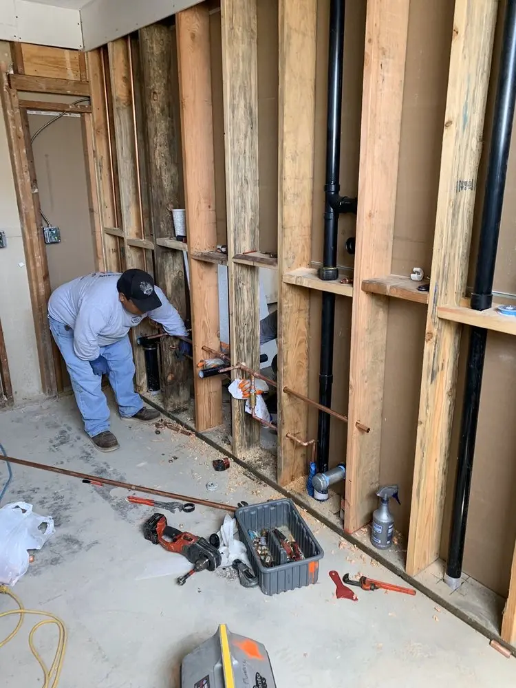 Commercial rough-in plumbing for Water Heater Replacement in Sunland